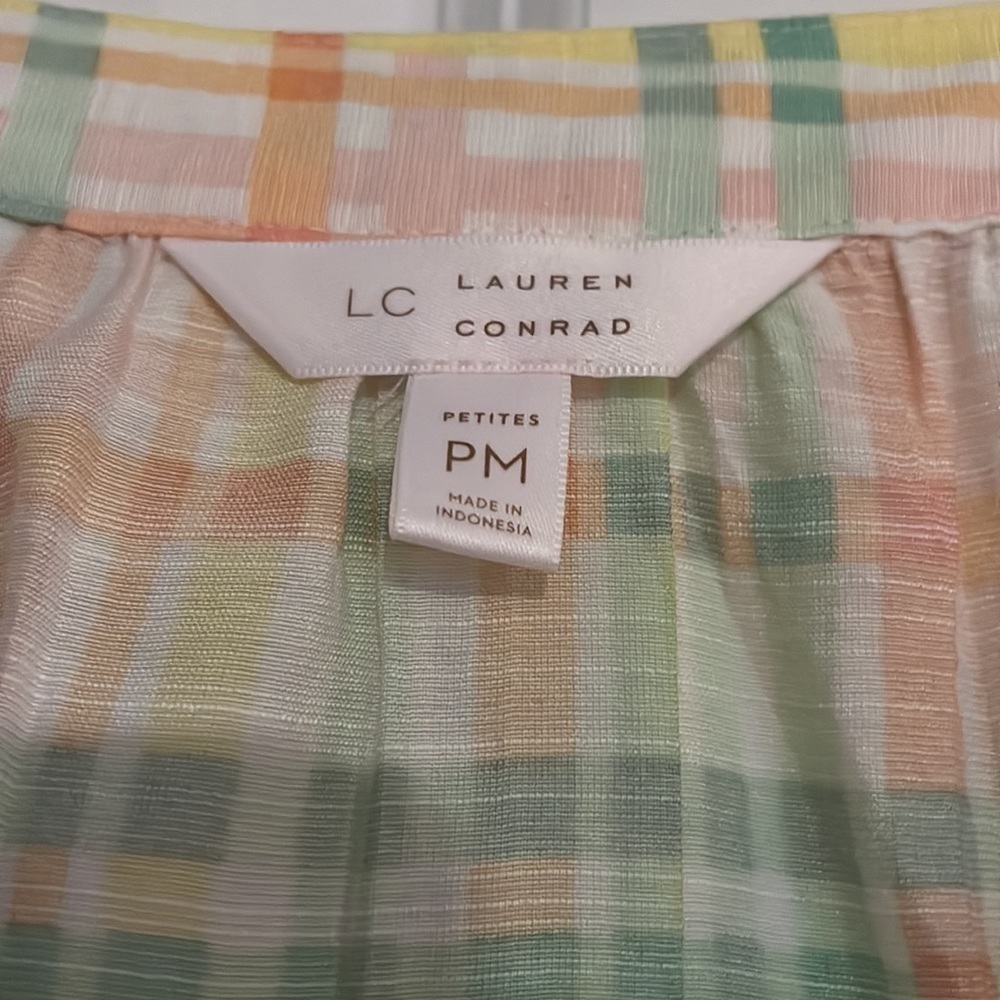 Lauren Conrad plaid blouse - Picture 3 of 4